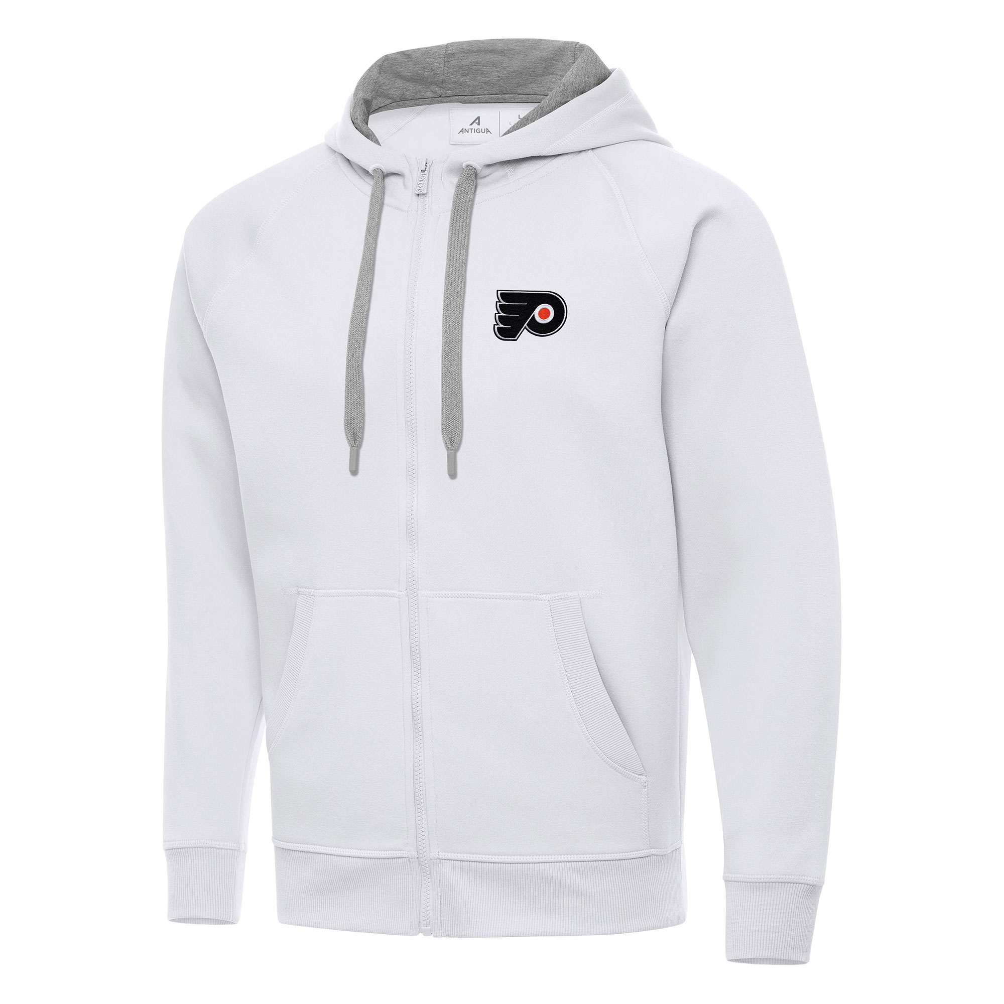 Men's Antigua White Philadelphia Flyers Big \u0026 Tall Victory Full-Zip Hoodie